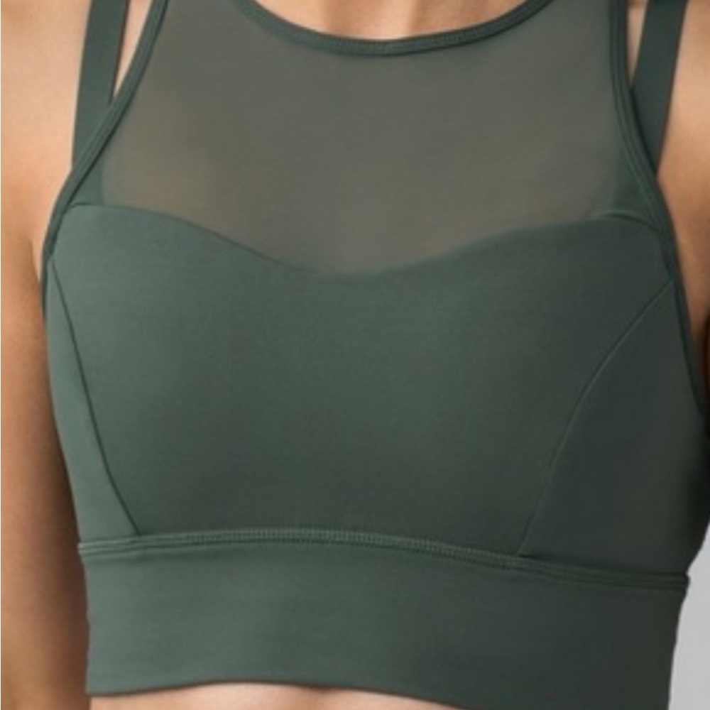 Lululemon olive green mesh bra